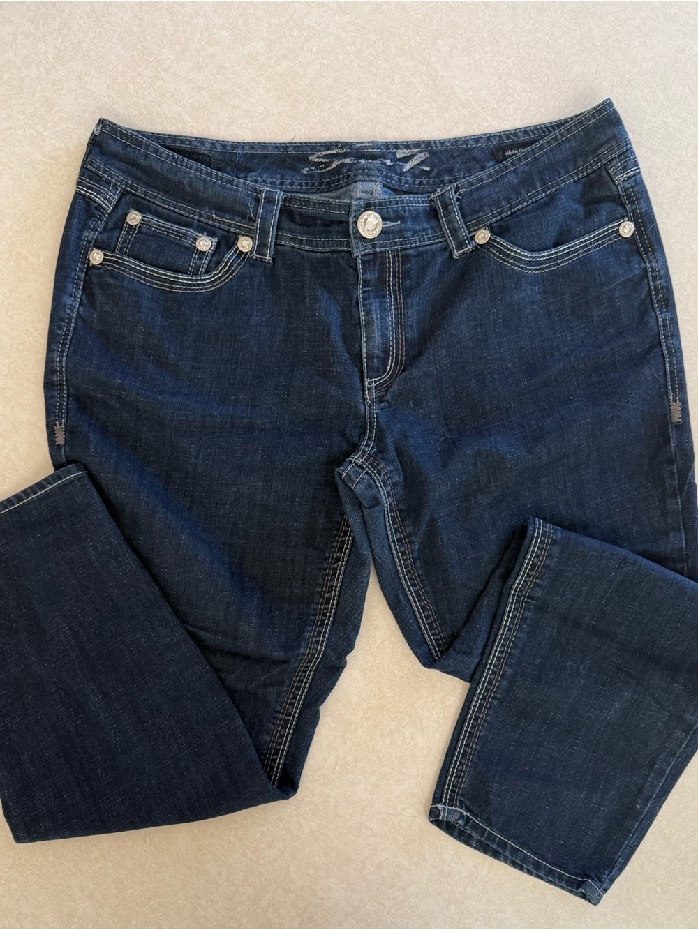 Seven7 Dark Indigo Skinny Jeans